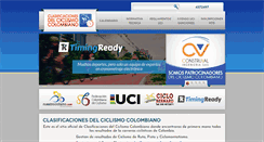 Desktop Screenshot of clasificacionesdelciclismocolombiano.com