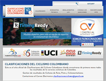 Tablet Screenshot of clasificacionesdelciclismocolombiano.com